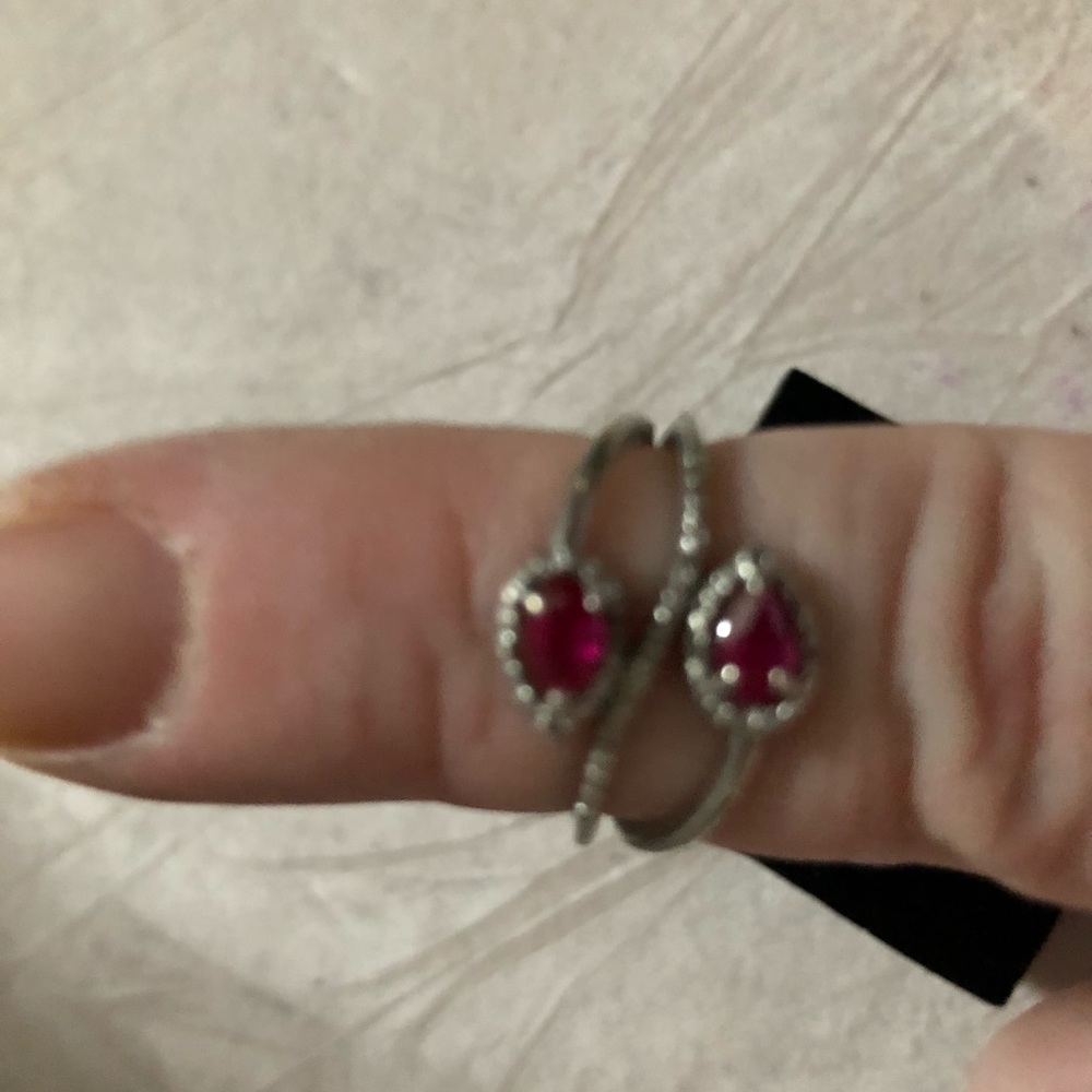 Silver with natural ruby - Picture 4 of 4